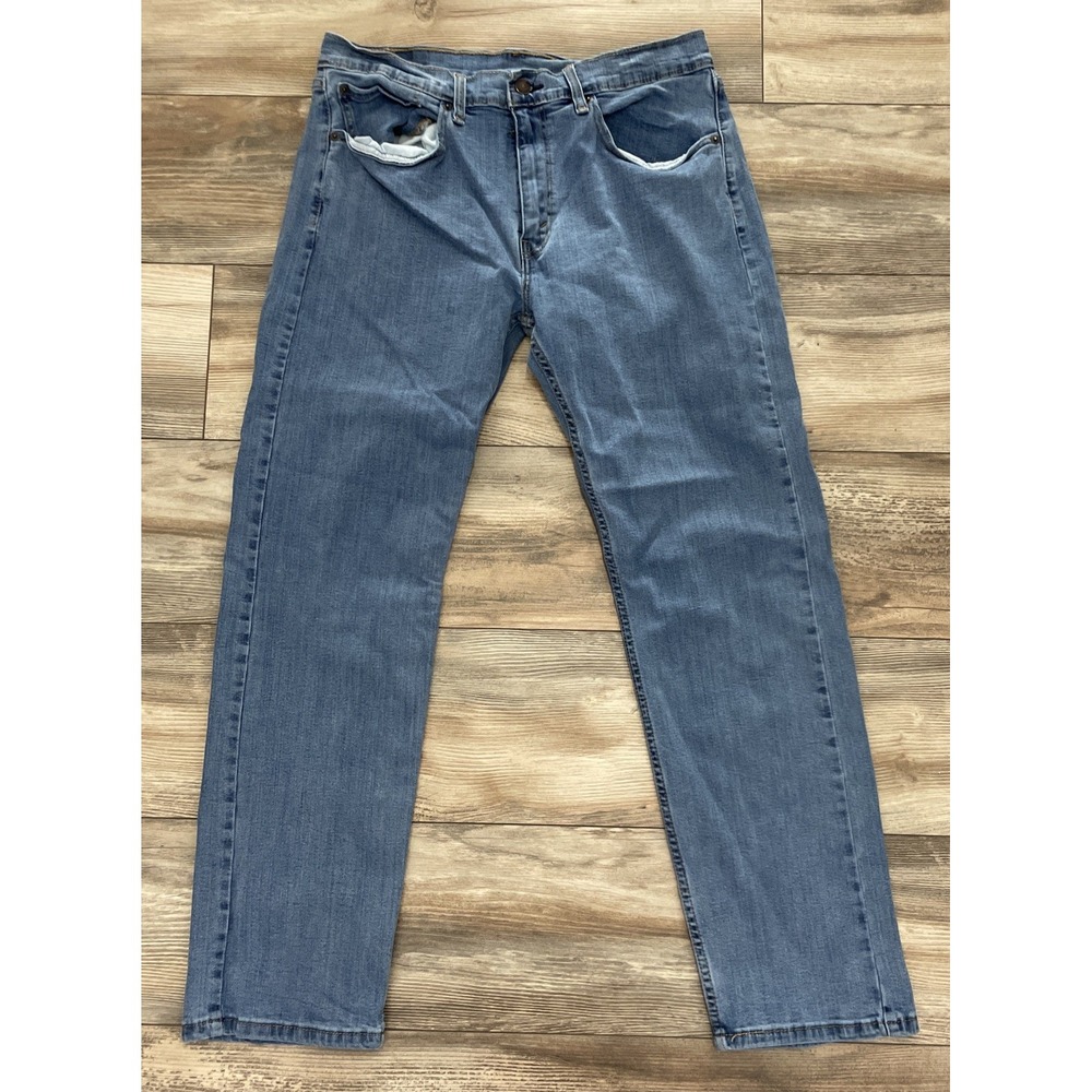 Levis 505 Regular Fit Mens Jeans 34x32 Medium Wash Blue Straight Leg